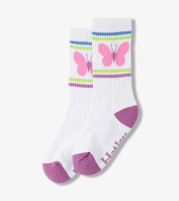 Hatley Girls Butterfly Tube Socks